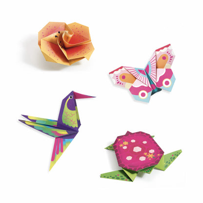 Kit de manualidades con papel de origami: Trópicos