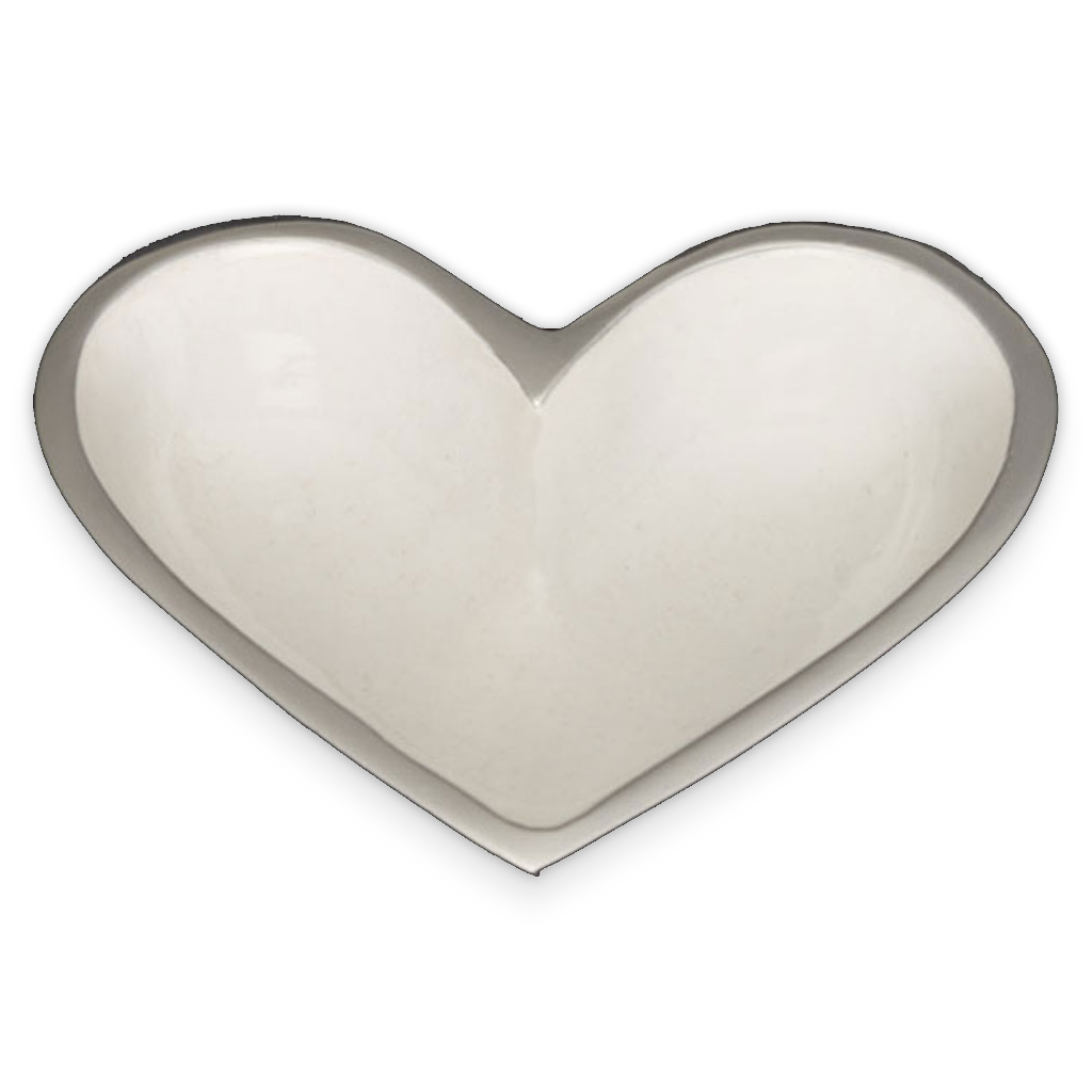 Mini Happy Heart Dish: White
