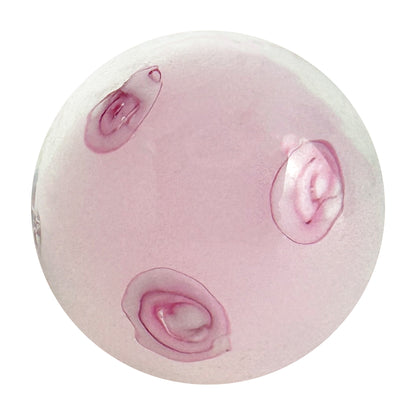 Handmade Glass Marble: English Rose