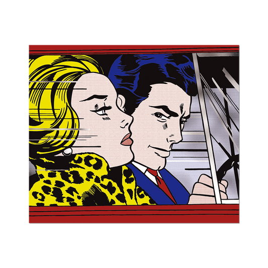 In The Car by Roy Lichtenstein - Die-Cut Sticker - Chrysler Museum Shop