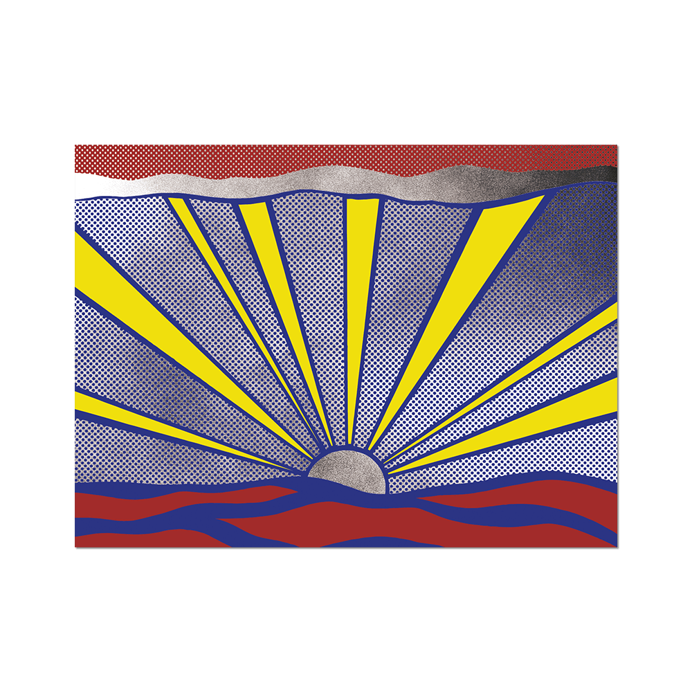 Sunrise by Roy Lichtenstein - Die-Cut Sticker - Chrysler Museum Shop