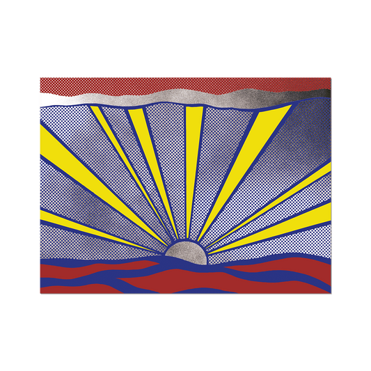 Sunrise by Roy Lichtenstein - Die-Cut Sticker - Chrysler Museum Shop