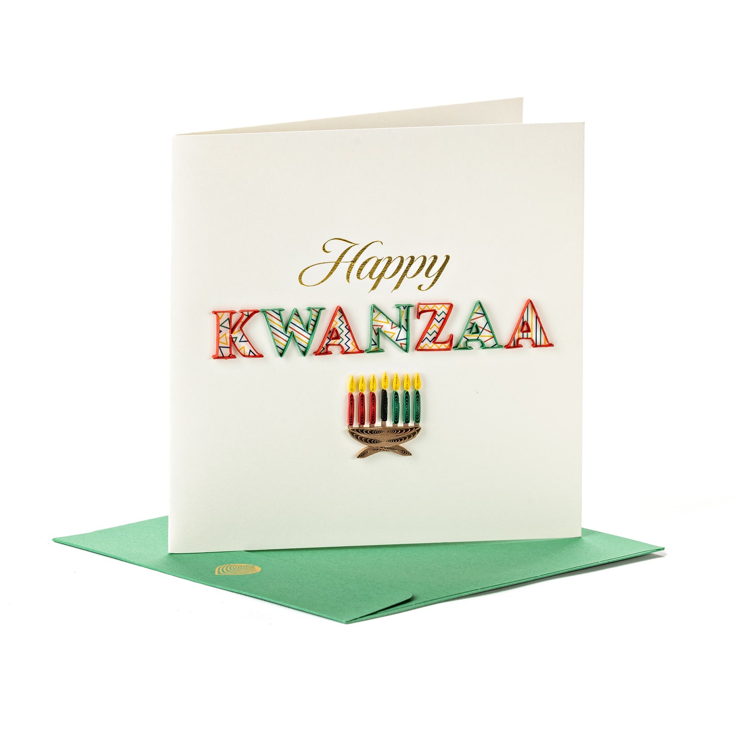 Quilled "Happy Kwanzaa" Greeting Card