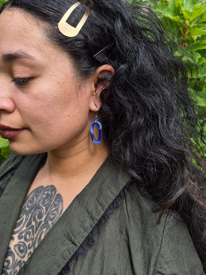 Glass Link Earrings