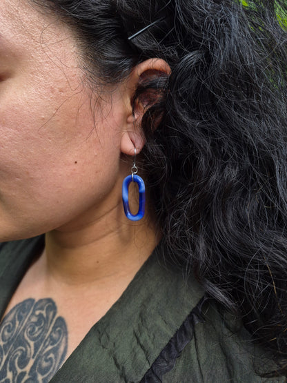 Glass Link Earrings