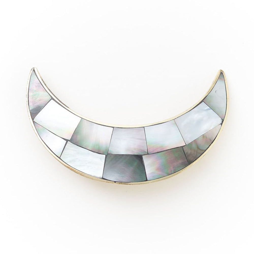 Chandra Crescent Moon Hair Clip (Mother of Pearl) - Chrysler Museum Shop