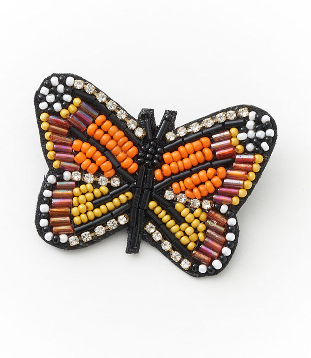 Bala Mani Schmetterlingsbrosche/Anstecknadel mit Perlen