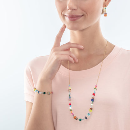 GeoCUBE® Iconic Nature Chain Jewelry Set: Dopamine