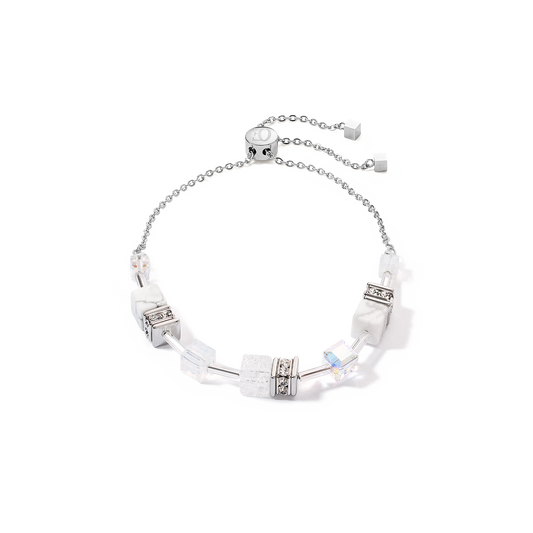 GeoCUBE® Iconic Nature Chain Bracelet: White