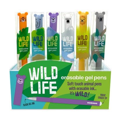 Wild Life Erasable Gel Pens