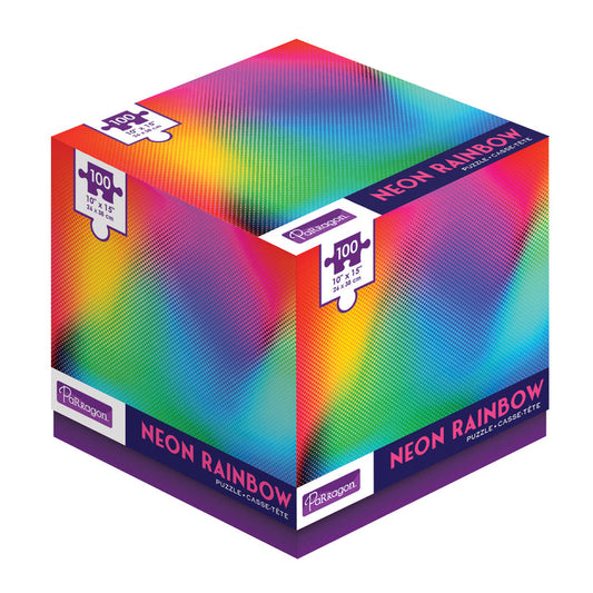 Neon-Regenbogen-Puzzle
