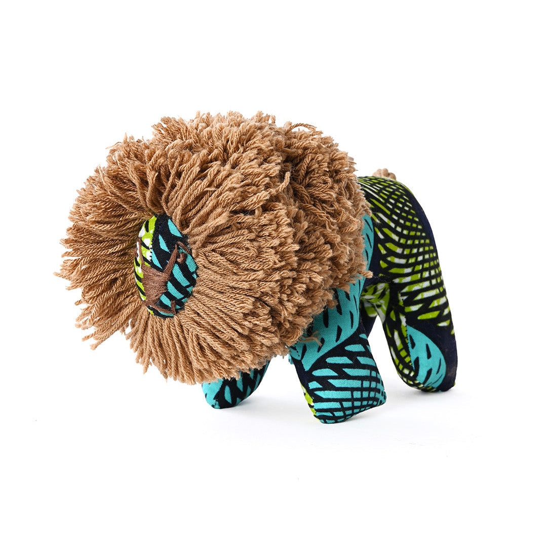 Colorful Kitenge Cloth Lion Sculpture - Chrysler Museum Shop