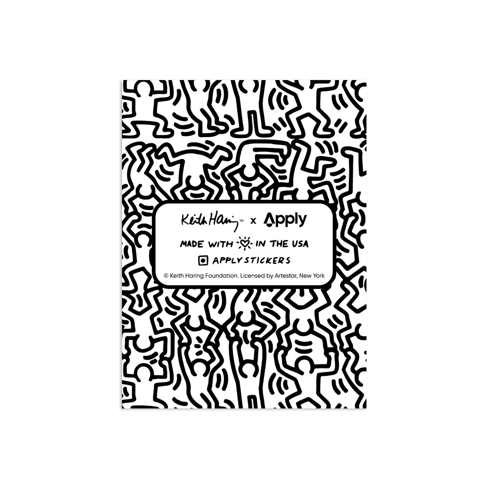 Statue of Liberty by Keith Haring - Die-Cut Sticker (back) - Chrysler Museum Shop