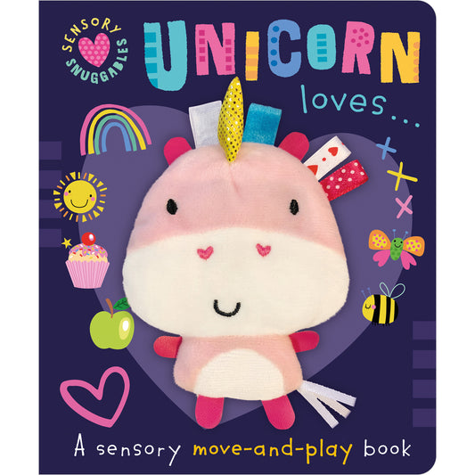 Unicorn Loves... Board Book with Plush Toy - Chrysler Museum Shop