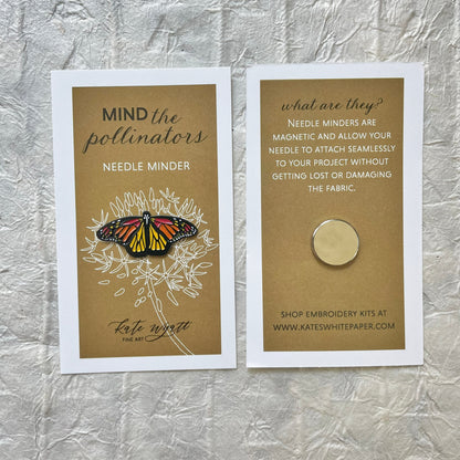 Enamel Needle Minder: Monarch Butterfly
