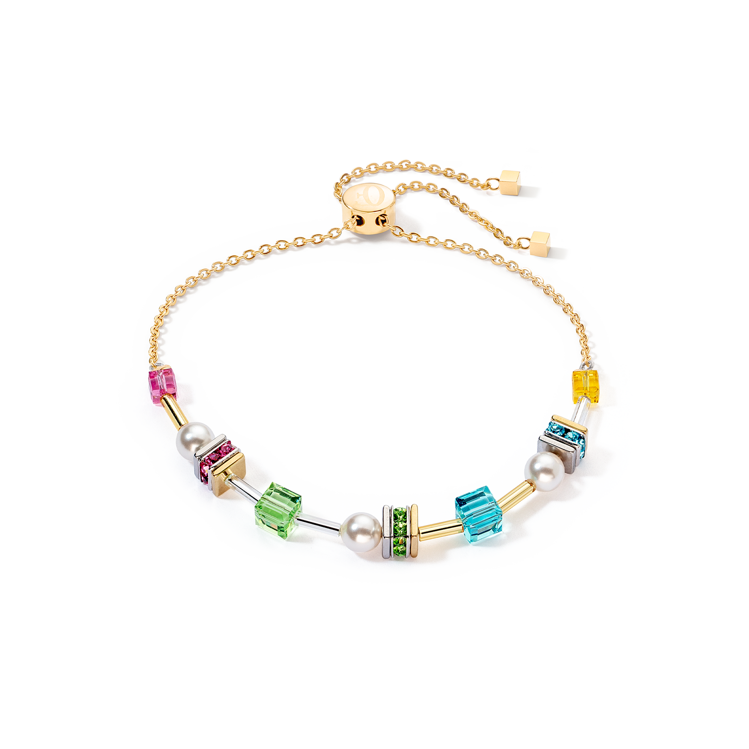 GeoCUBE® Joyful Cubes & Pearls Bracelet: Spring - Chrysler Museum Shop