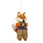 Handmade Wool Ornament: Camp Fox