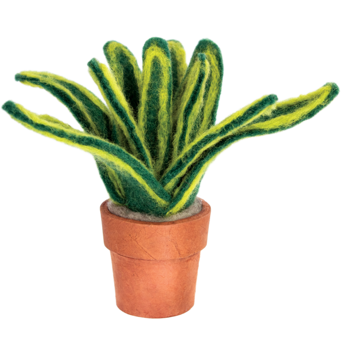 Wool Felt Potted Tropical: Snake Plant