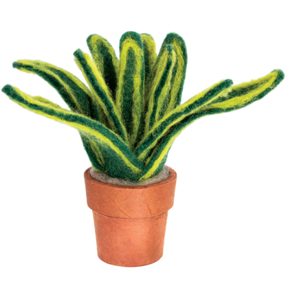 Wool Felt Potted Tropical: Snake Plant