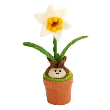 Wool Felt Potted Plant: Daffodil