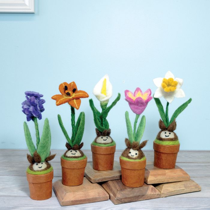 Wool Felt Potted Plant: Calla Lily