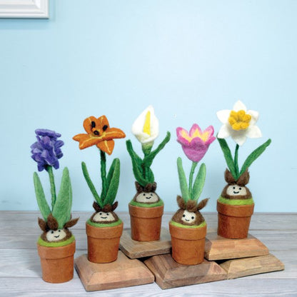 Wool Felt Potted Plant: Daffodil