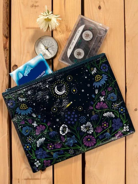 Starry Garden Zippered Pouch - Chrysler Museum Shop