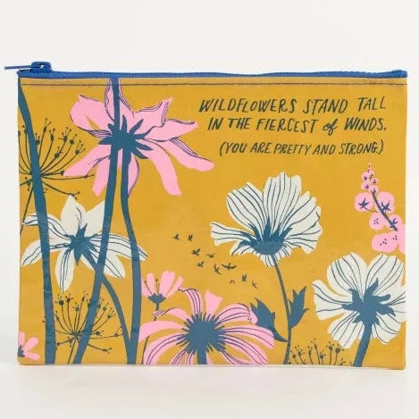 Wildblumen Reißverschlusstasche