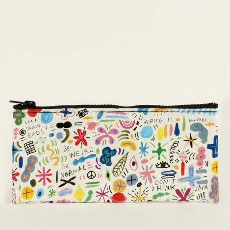 Doodle Party Zippered Pencil Pouch