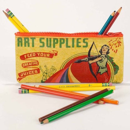 Art Supplies Zippered Pencil Pouch - Chrysler Museum Shop