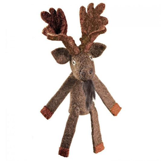 Wild Woolies Finger Puppet: Moose - Chrysler Museum Shop