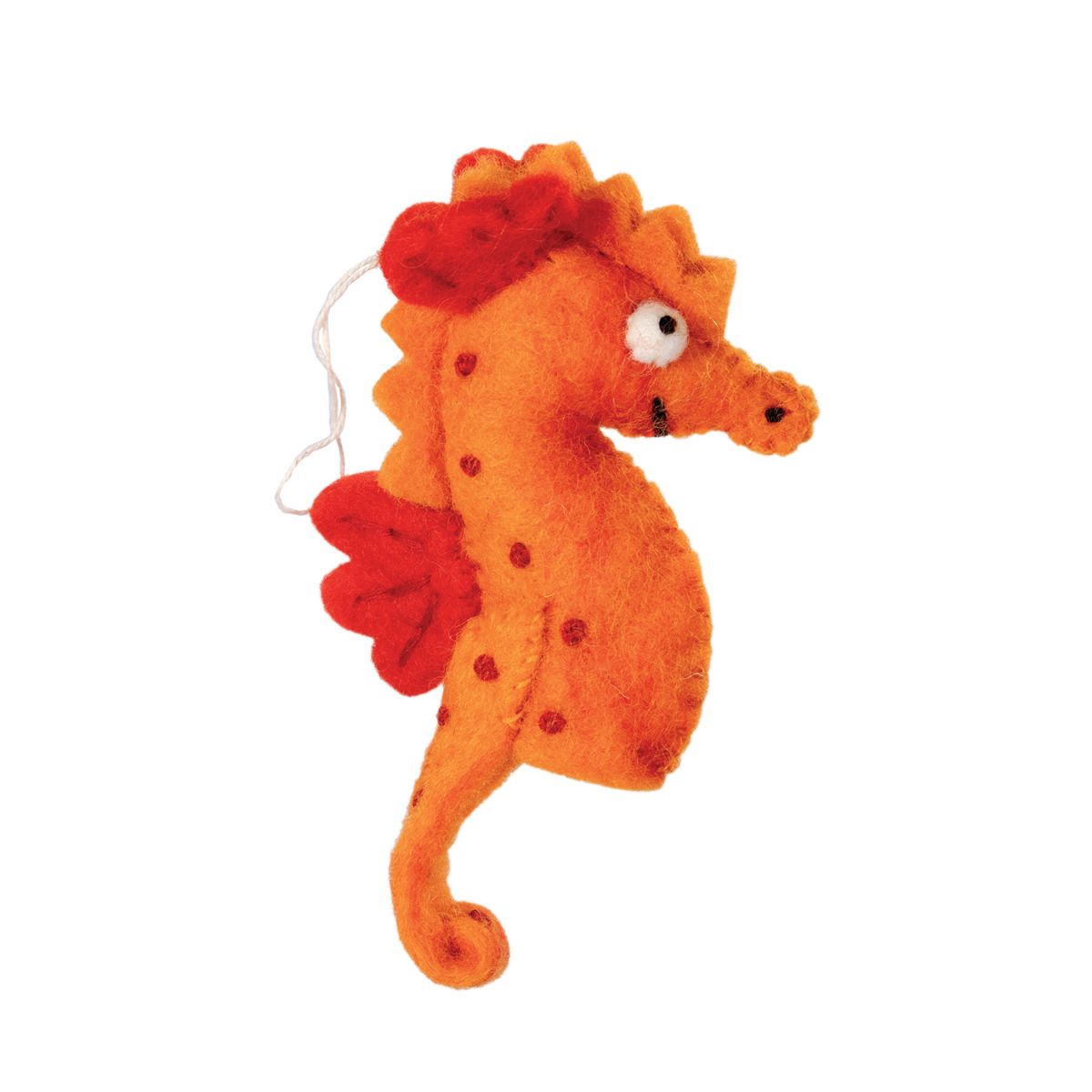 Wild Woolies Finger Puppet: Seahorse by dZi Handmade - Chrysler Museum Shop