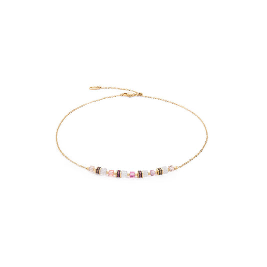 GeoCUBE® Necklace: Pink & Gold - Chrysler Museum Shop