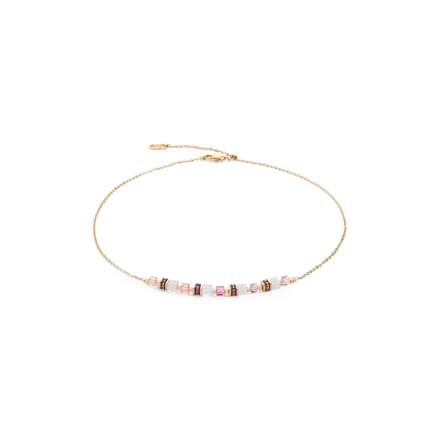 GeoCUBE® Jewelry Set: Pink & Gold