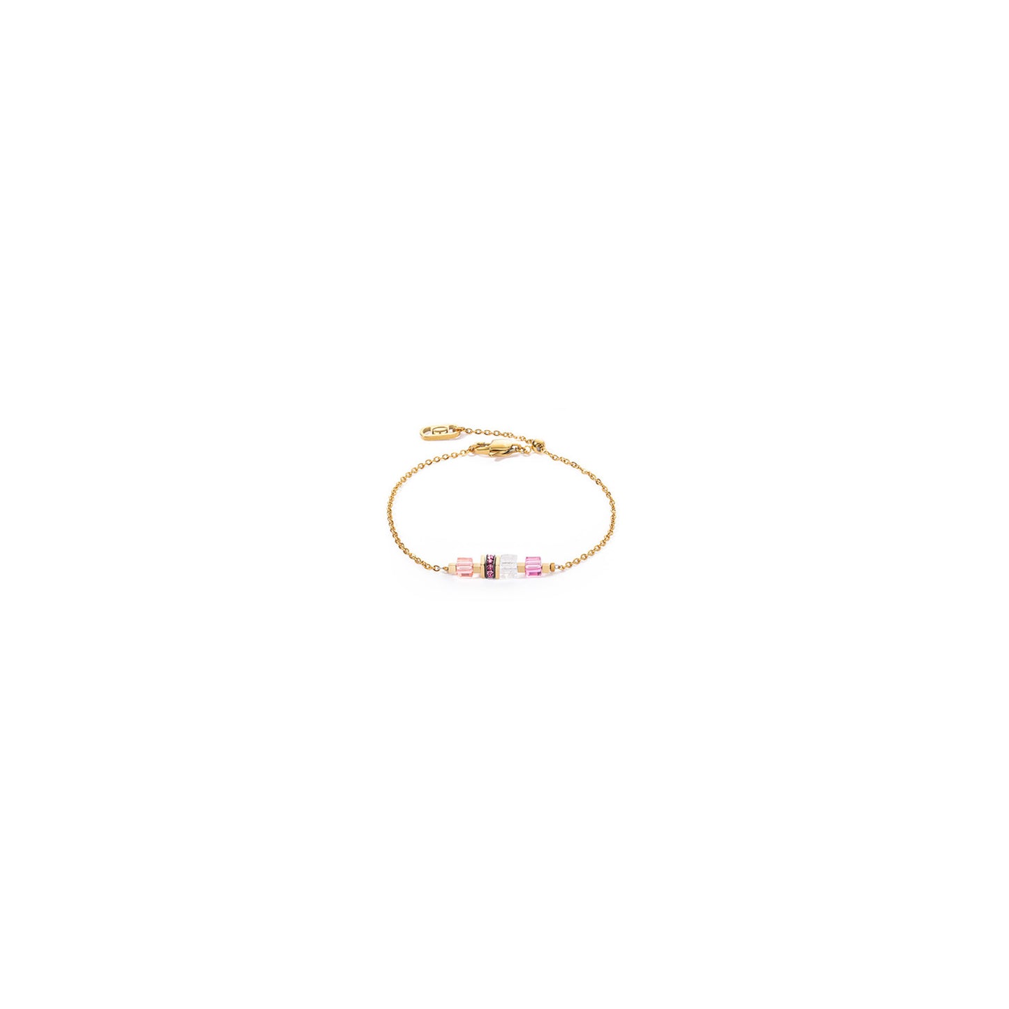 GeoCUBE® Bracelet: Pink & Gold
