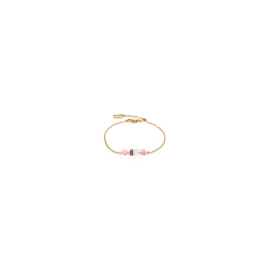GeoCUBE® Armband: Rosa &amp; Gold