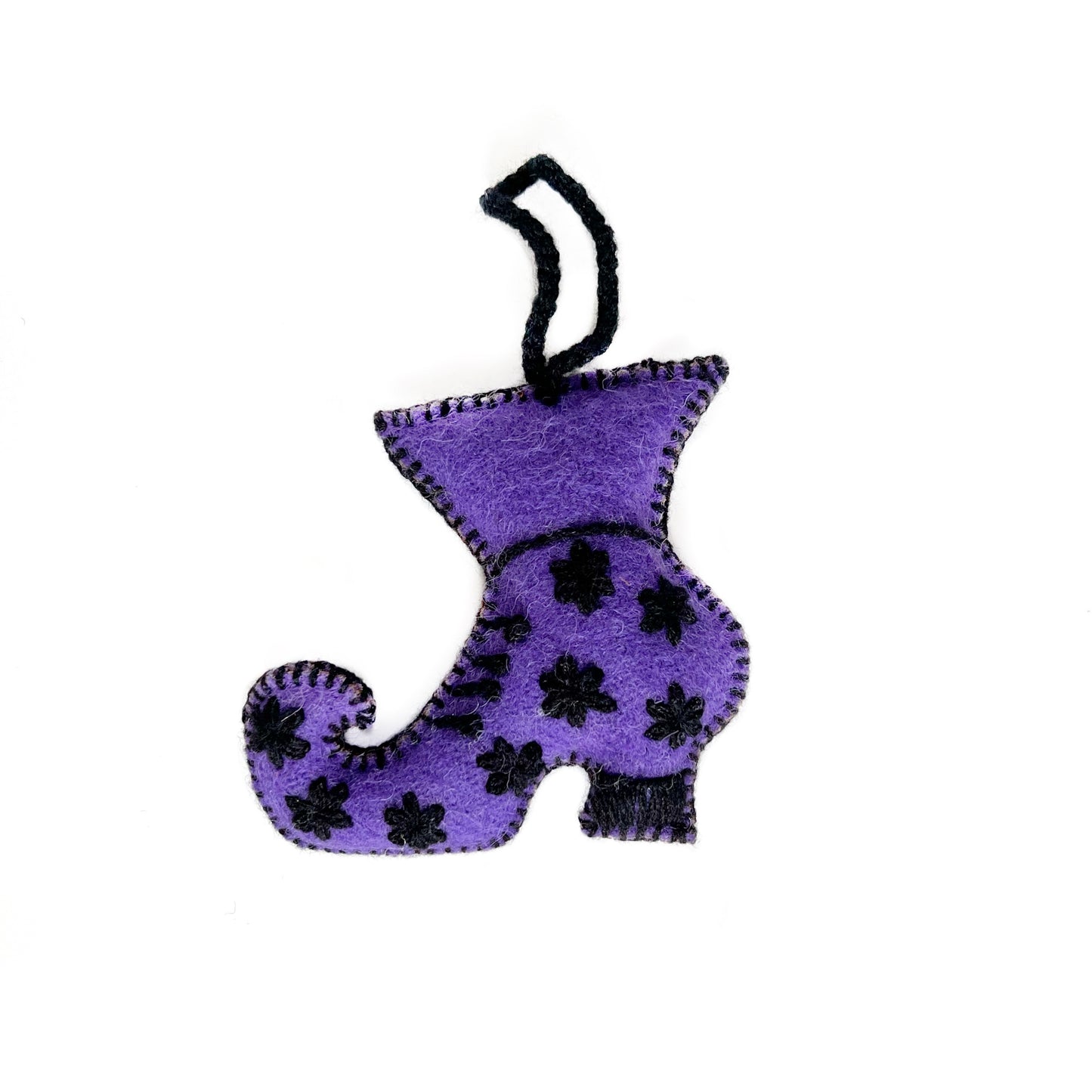 Colorful Halloween Ornament: Witch's Boot