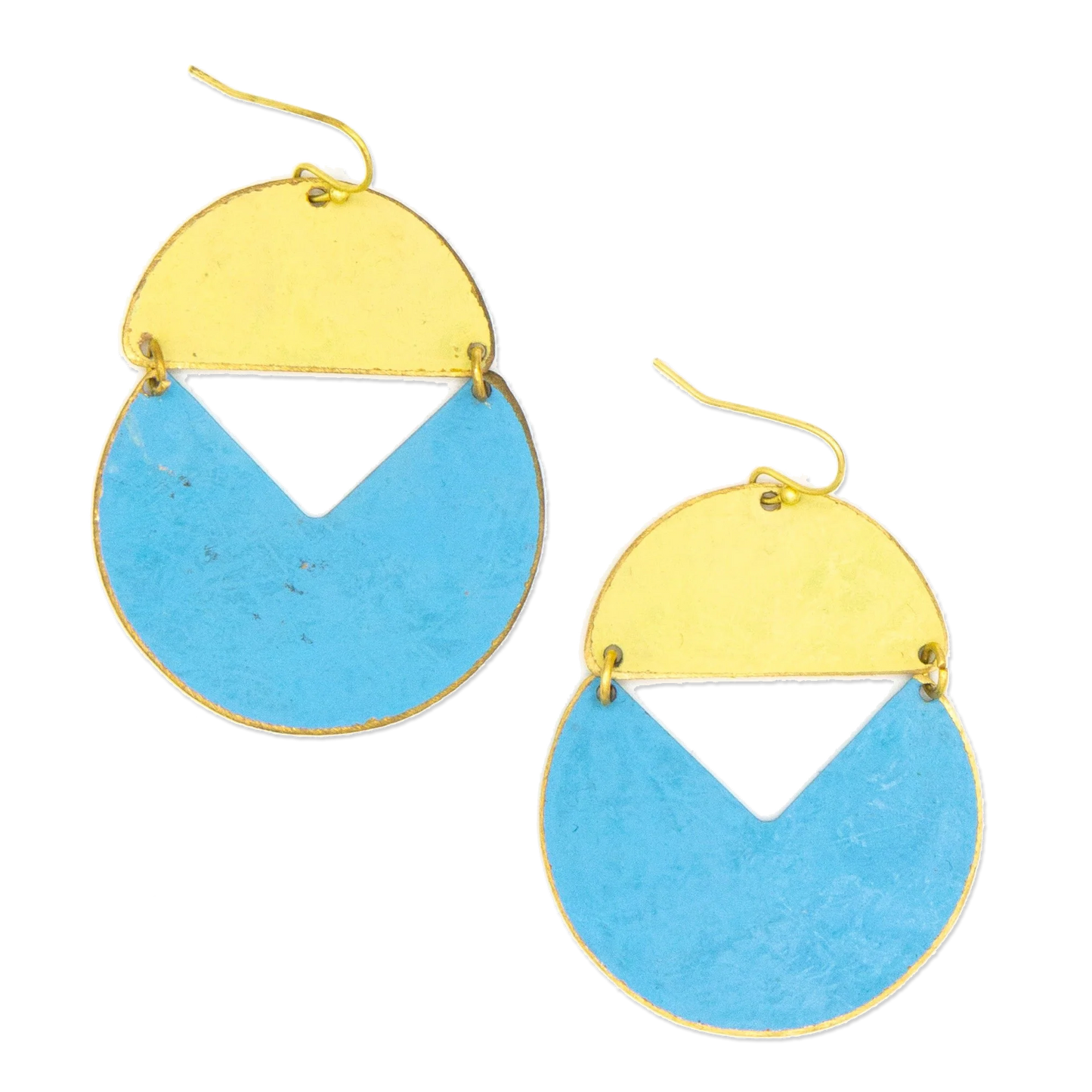 Painted Moon Earrings (Daybreak)