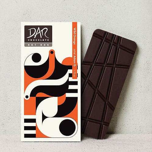 Art Bar: Wild Orange Dark Chocolate 72%