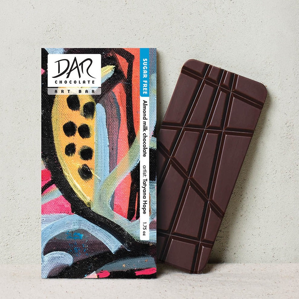 Art Bar: chocolate con leche y almendras sin azúcar