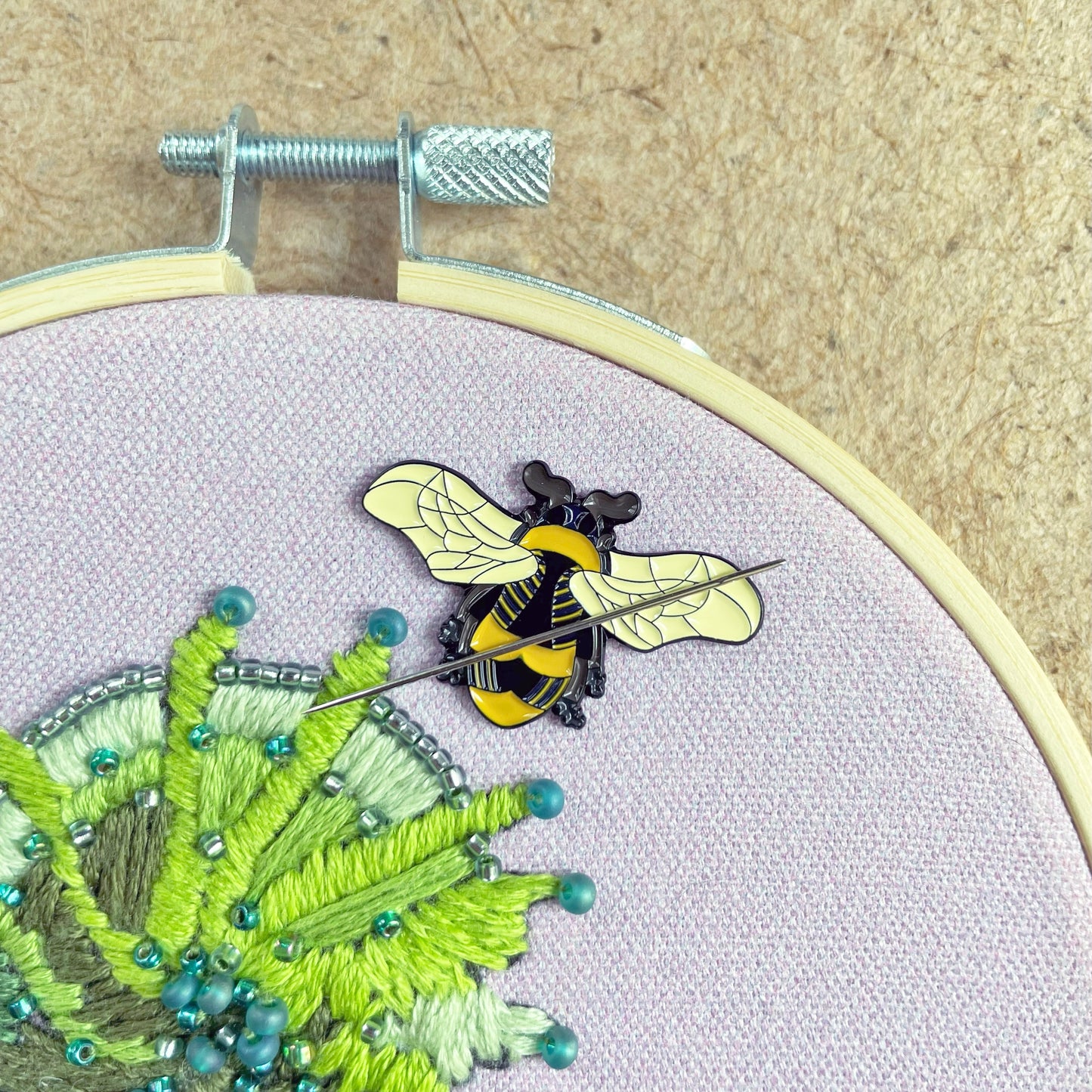 Enamel Needle Minder: Bumblebee