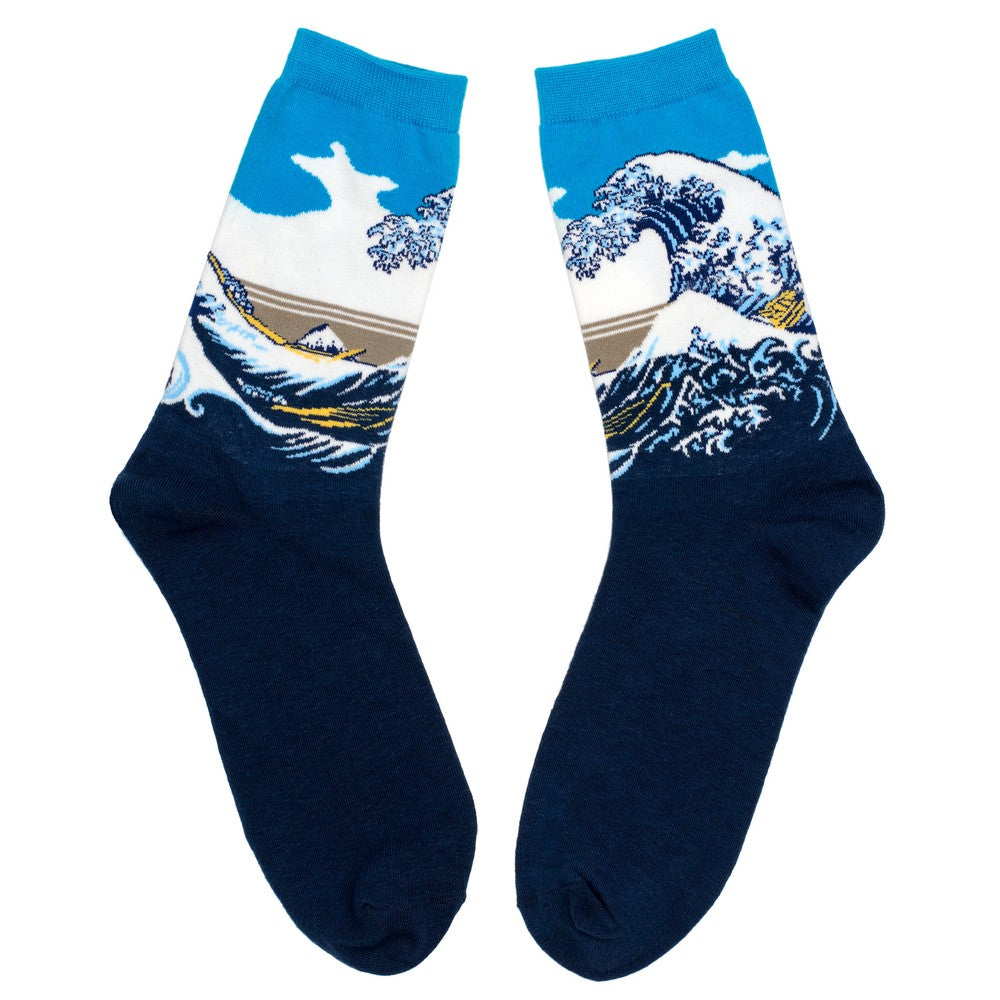 Hokusai Great Wave Socks (Large) - Chrysler Museum Shop