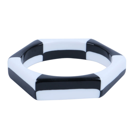 Black & White Resin Bangle - Chrysler Museum Shop