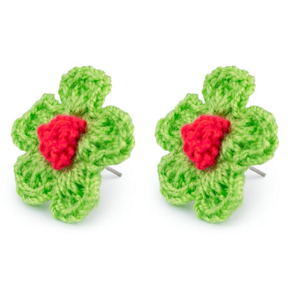 Crocheted Flower Earrings