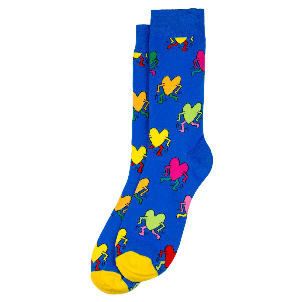 Keith Haring Socks: Hearts (Small) - Chrysler Museum Shop