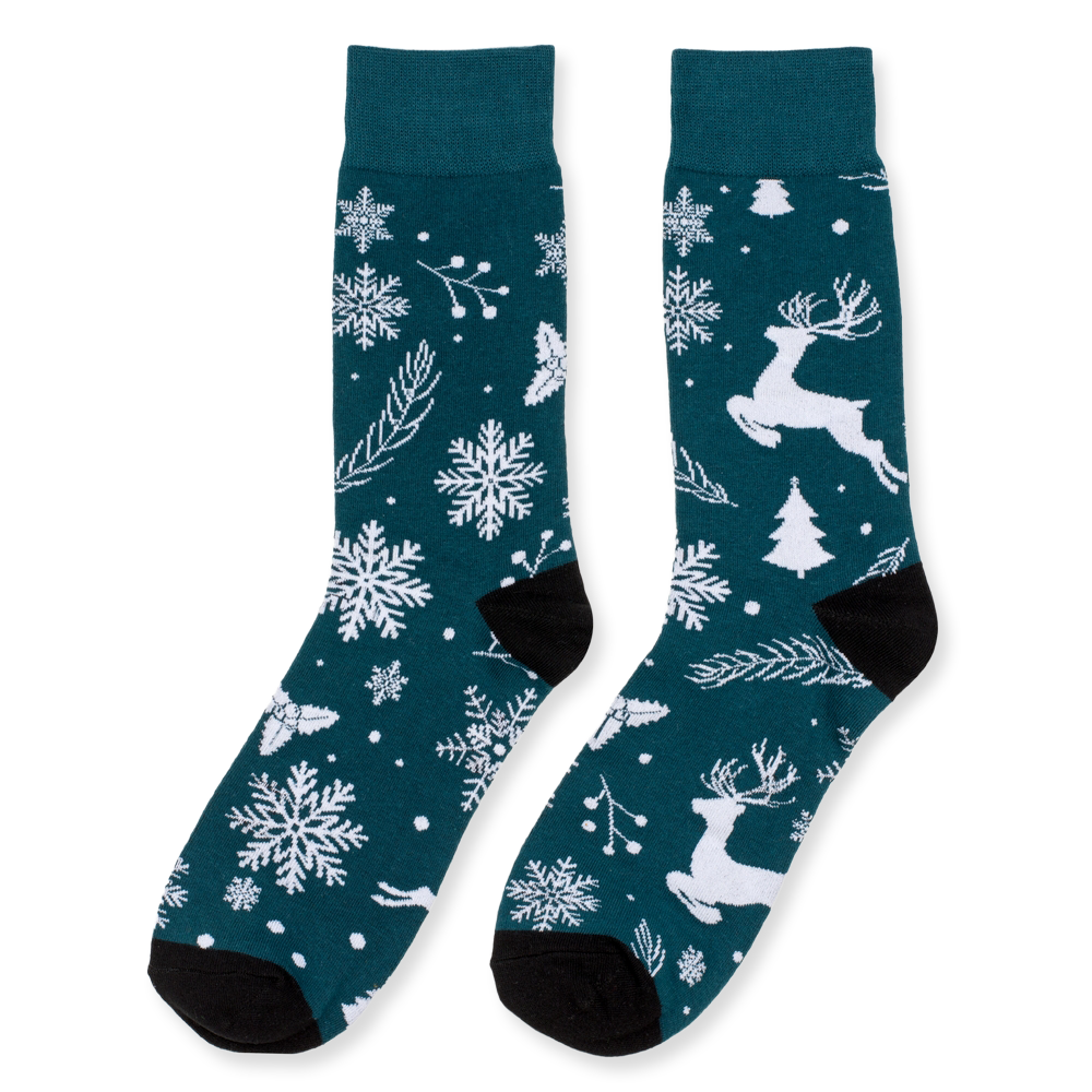 Reindeer & Snowflakes Socks