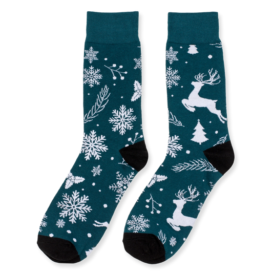 Reindeer & Snowflakes Socks