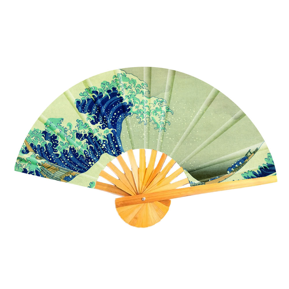 Hokusai's The Great Wave Folding Fabric Hand Fan - Chrysler Museum Shop