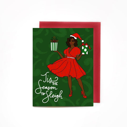 Tis The Season To Sleigh Holiday Card - Chrysler Museum Shop
