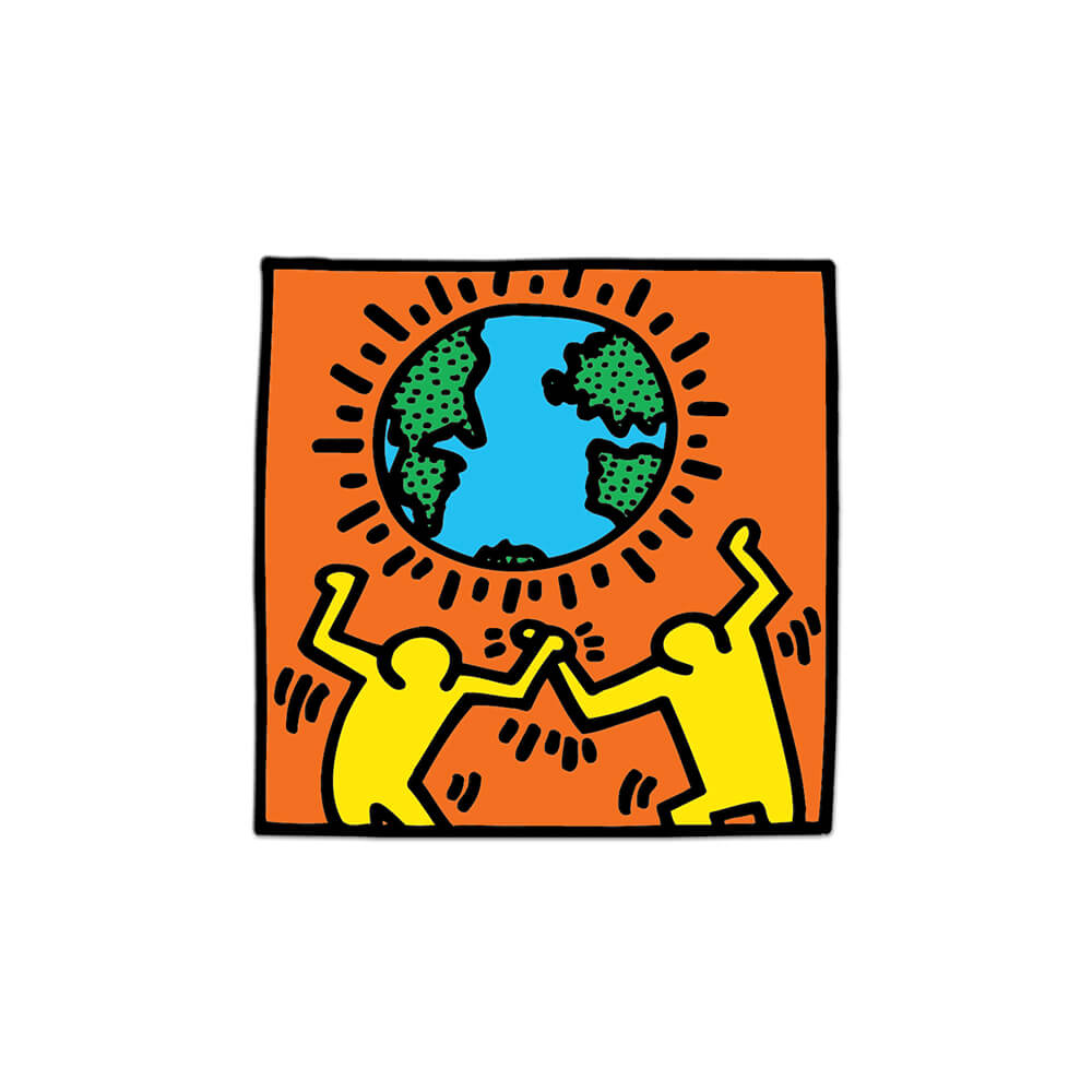 Earth by Keith Haring - Die-Cut Sticker - Chrysler Museum Shop